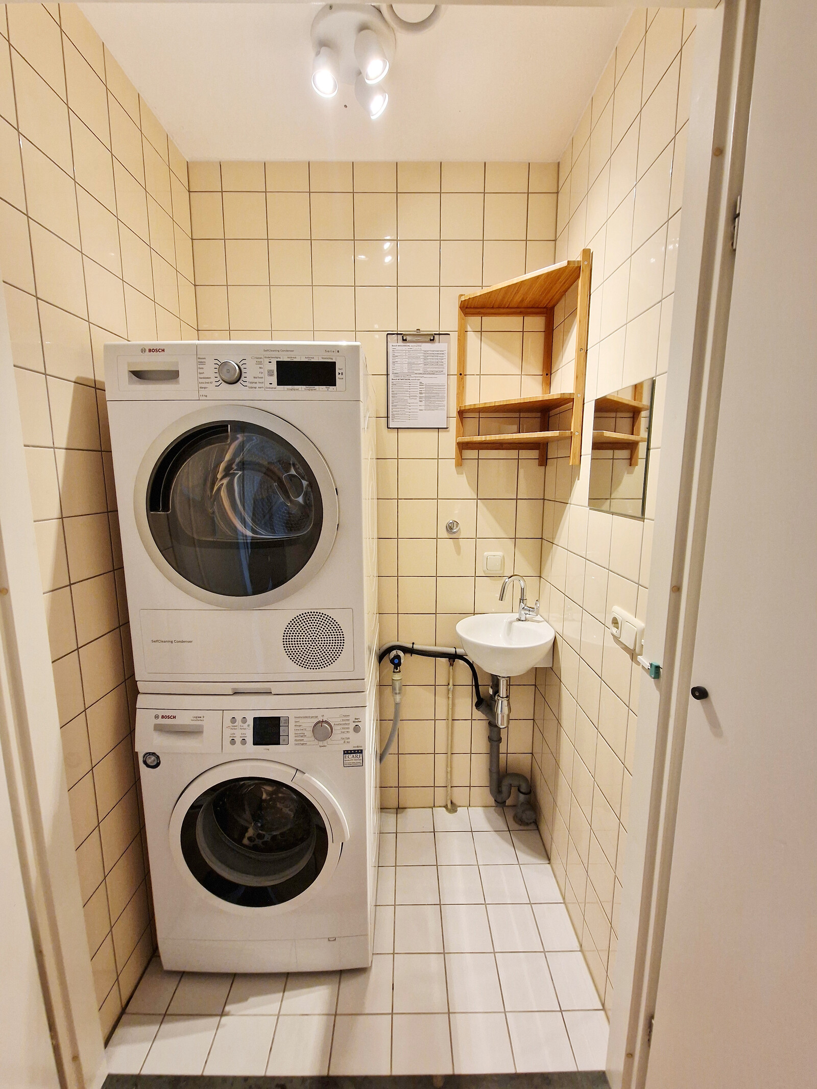 Wasmachine-drogerruimte.