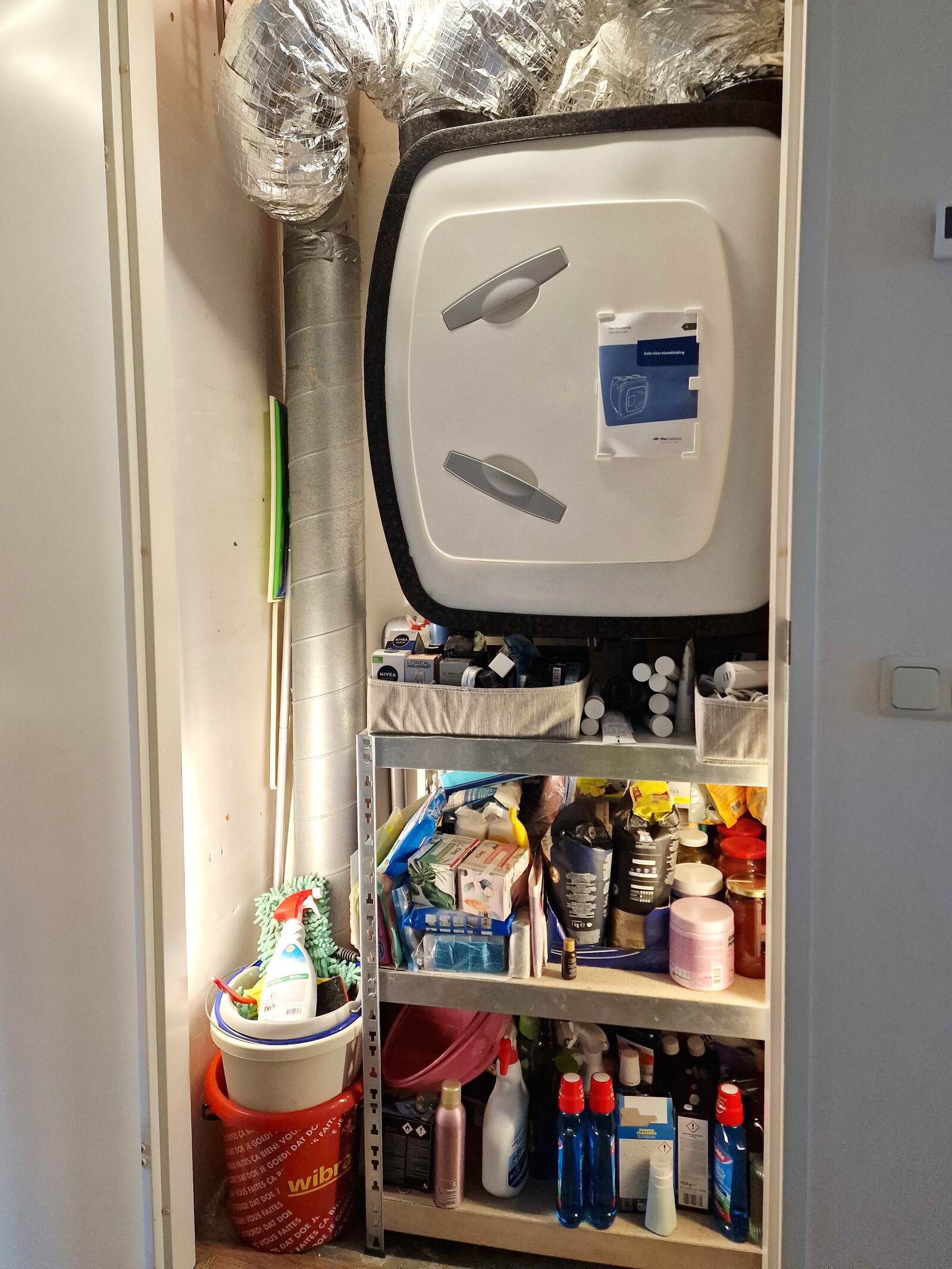 Ventilatiekast en berging